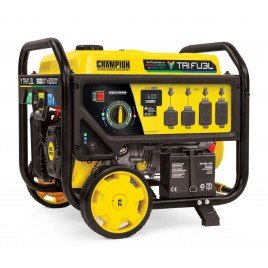 Champion 8000 Watt Tri Fuel Portable Generator with Electric Start and CO Shield